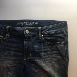 Faded Indigo Denim American Eagle Jeans
